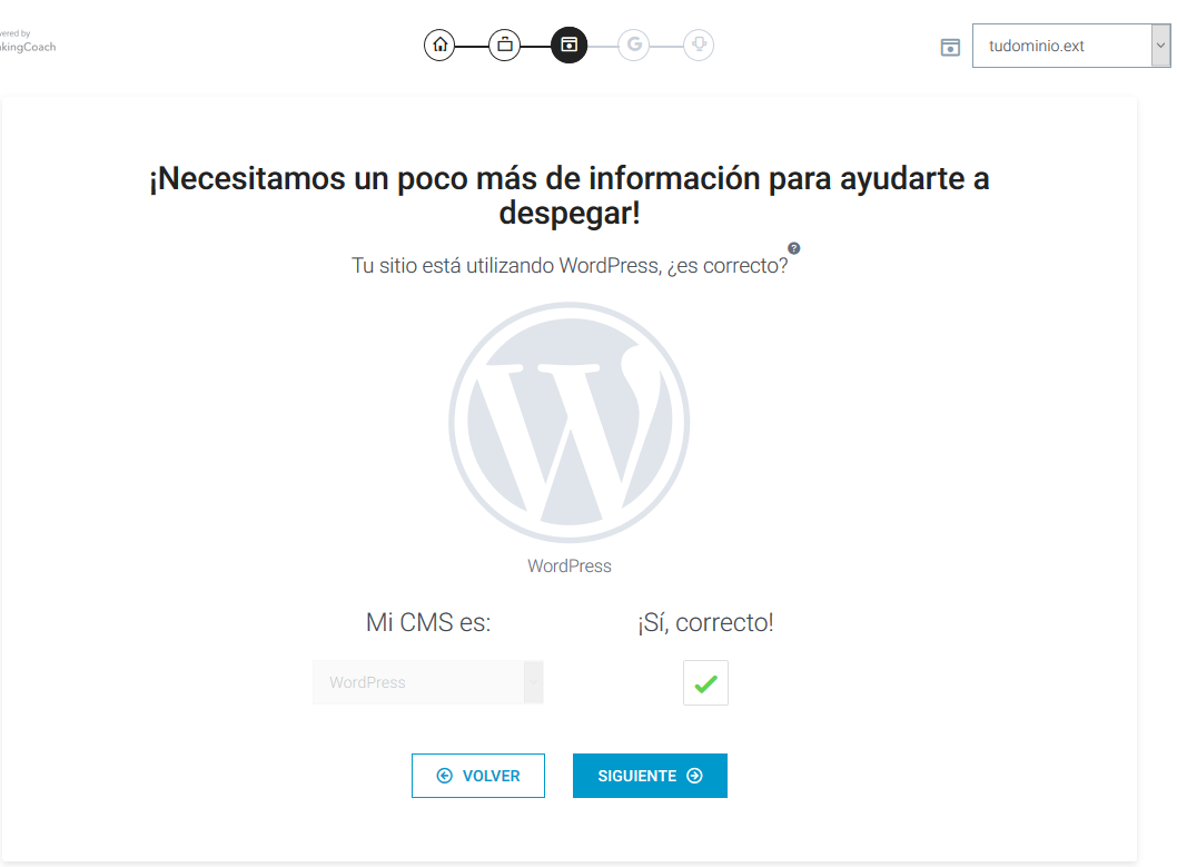 rankingCoach necesita saber cómo está hecho tu sitio