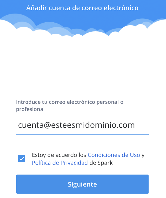Configurar el email de Nominalia en Spark