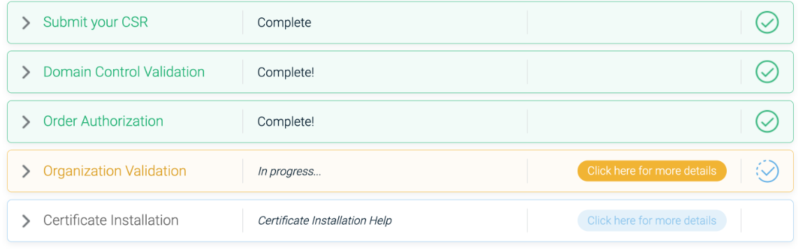 Pasos para la emisión de un SSL de Sectigo 