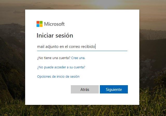 Darse de alta en Microsoft online