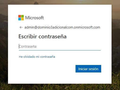 Registro en Microsoft online