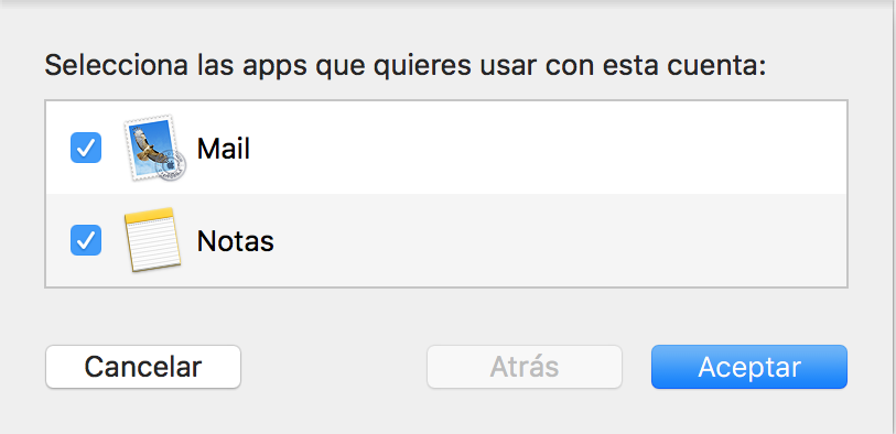 Imagen 7 - Configurar un correo en Mail de Mac OS High Sierra y Mojave Apps