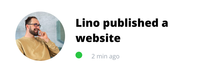 Publish notification