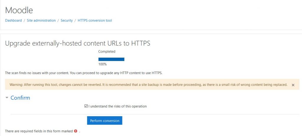 HTTPS en Moodle